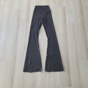 Flared black yoga pants